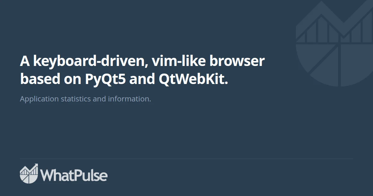 A keyboard-driven, vim-like browser based on PyQt5 and QtWebKit ...