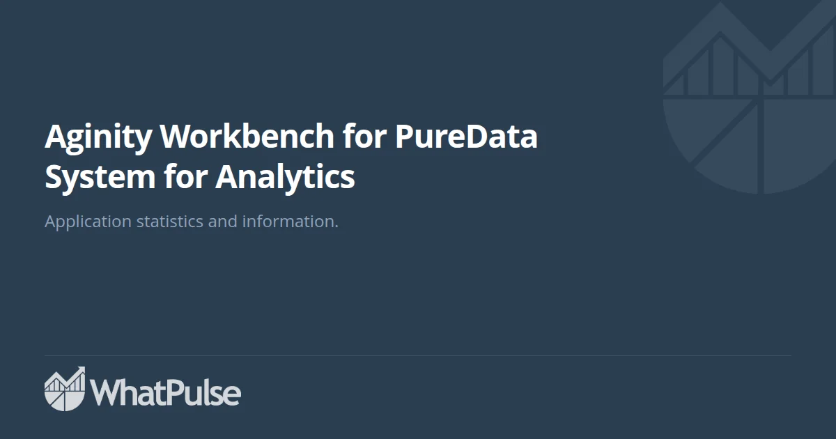 Aginity Workbench for PureData System for Analytics Application S ...