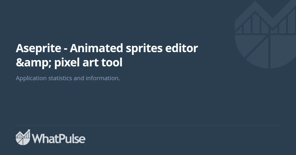 Aseprite - Animated sprites editor & pixel art tool Application S ...
