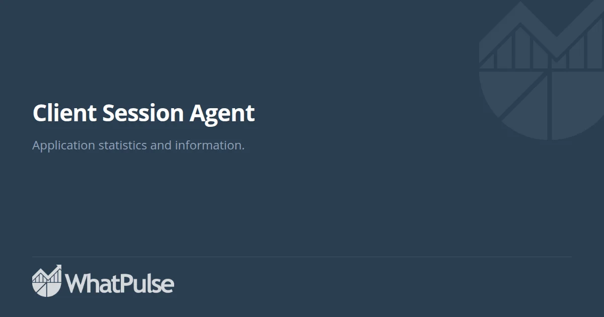 Client Session Agent Application Statistics | WhatPulse: Track and ...