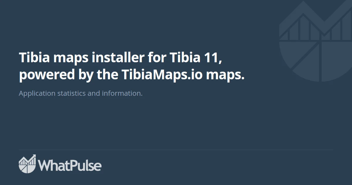 Tibia maps installer for Tibia 11, powered by the TibiaMaps.io ma ...