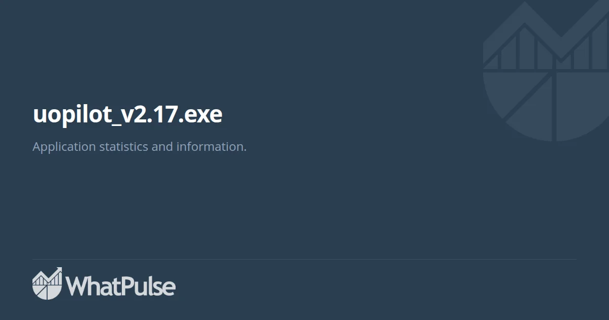 uopilot_v2.17.exe Application Statistics | WhatPulse: Track and analyze ...
