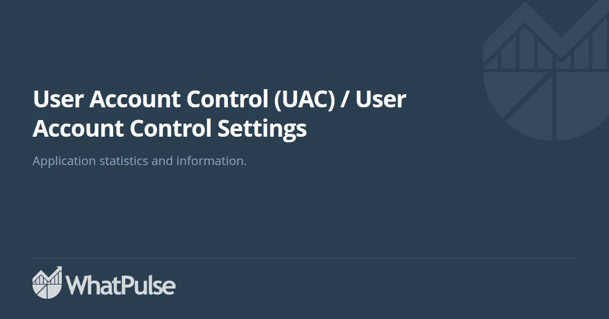 User Account Control (UAC) / User Account Control Settings Applic ...