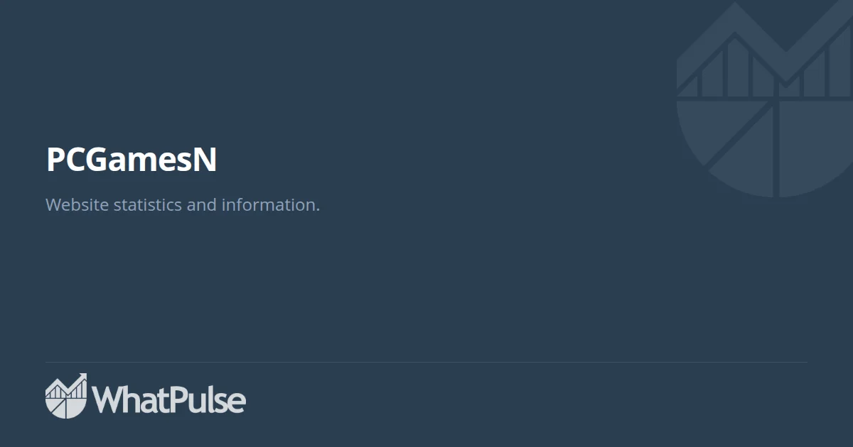 PCGamesN Website Statistics | WhatPulse: Track and analyze your ...